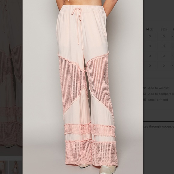 POL Pants - ☀️ POL “ Vero Beach ” POL Flowy Wide Leg Rayon Palazzo Pants SR18